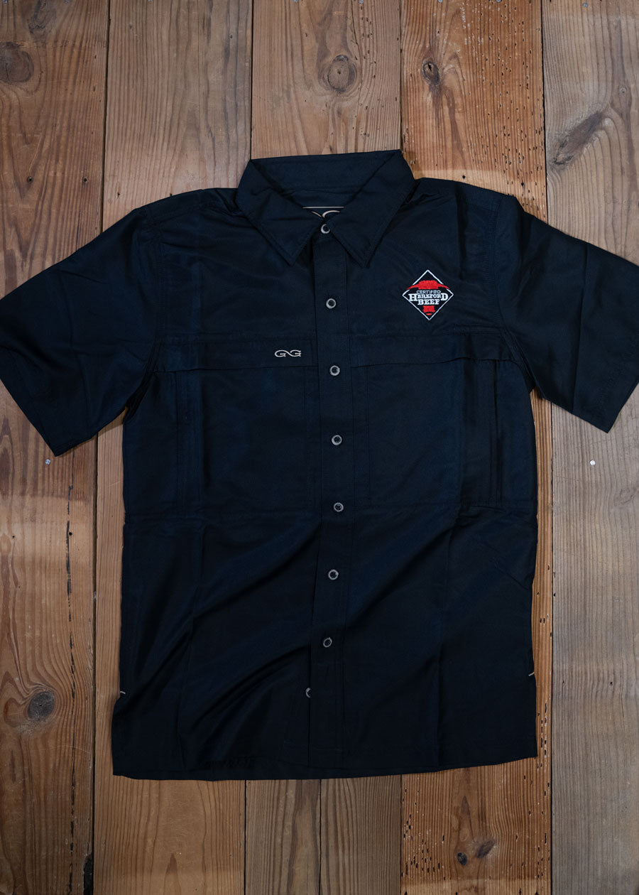 Certified Hereford Beef Logo Fishing Shirt