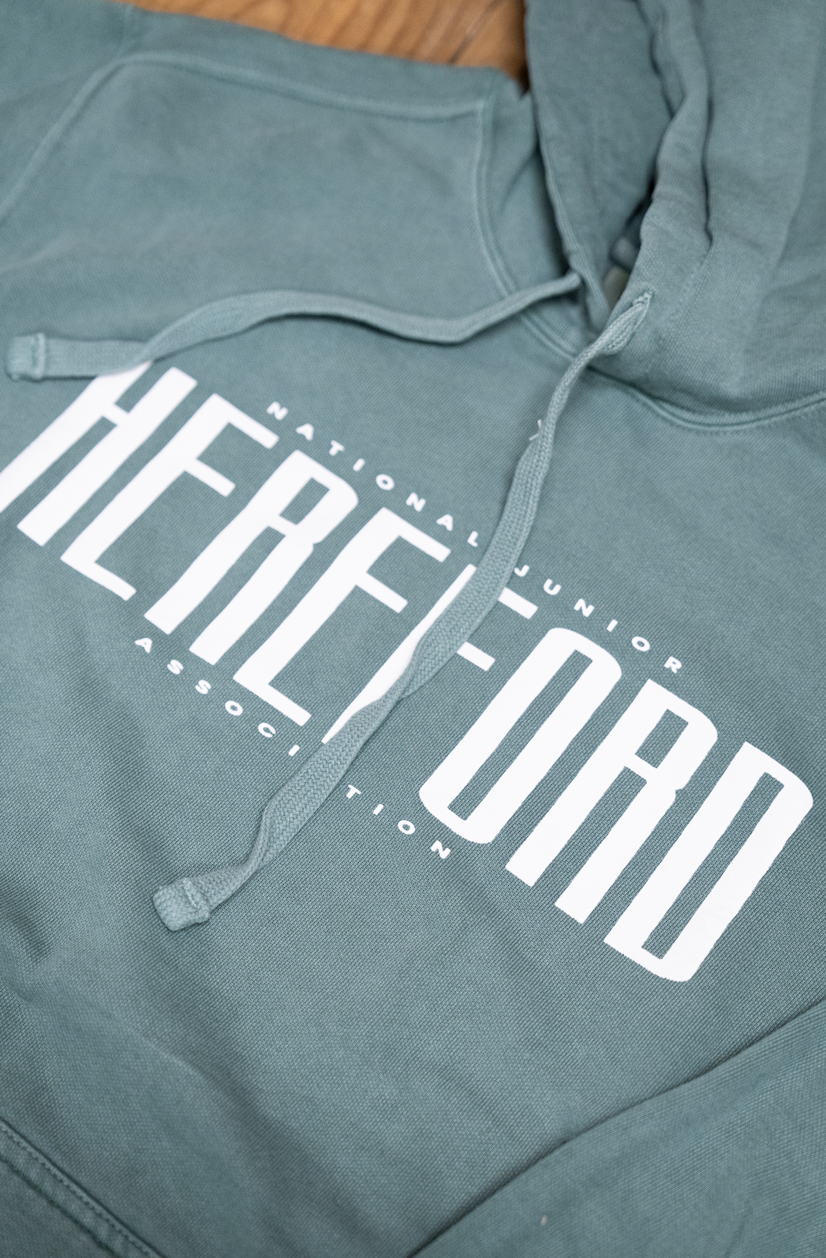 Retro NJHA Hereford Logo Hoodie-Green