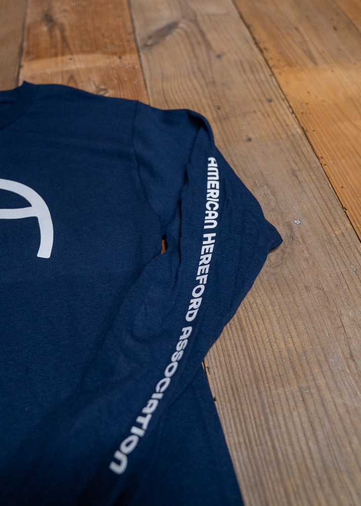 AHA Logo Long-sleeve Navy Tee