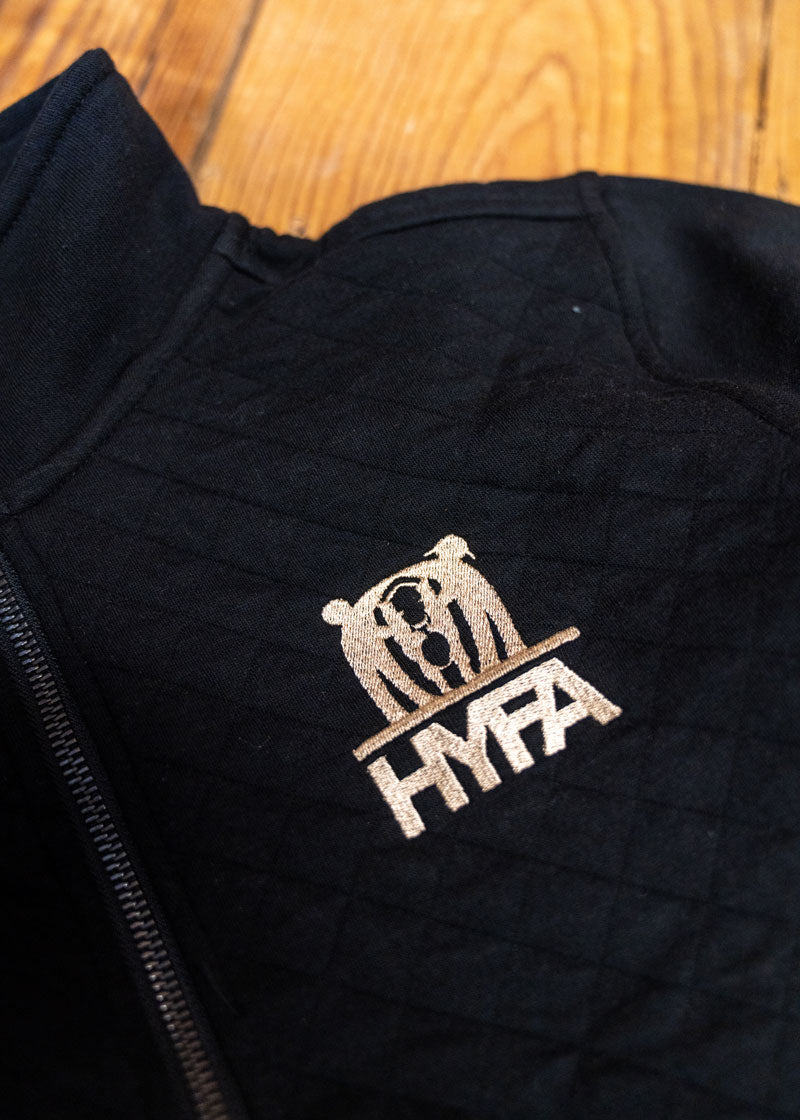 HYFA Logo Men's 1/4 Zip Quilted Pullover Sweatshirt
