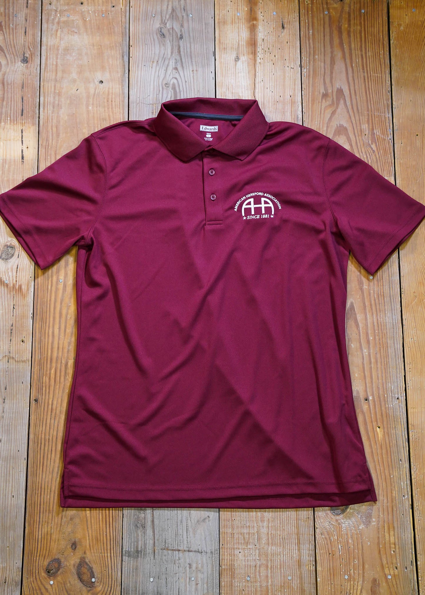 AHA Men's Polo - Burgundy