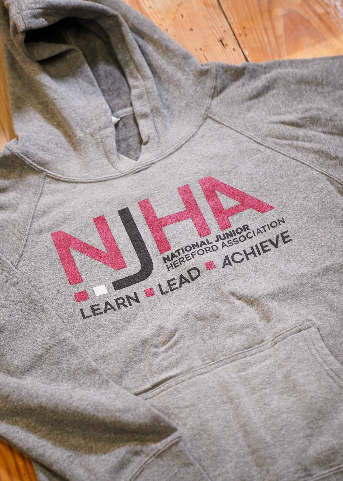 NJHA Youth Grey Hooded Sweatshirt