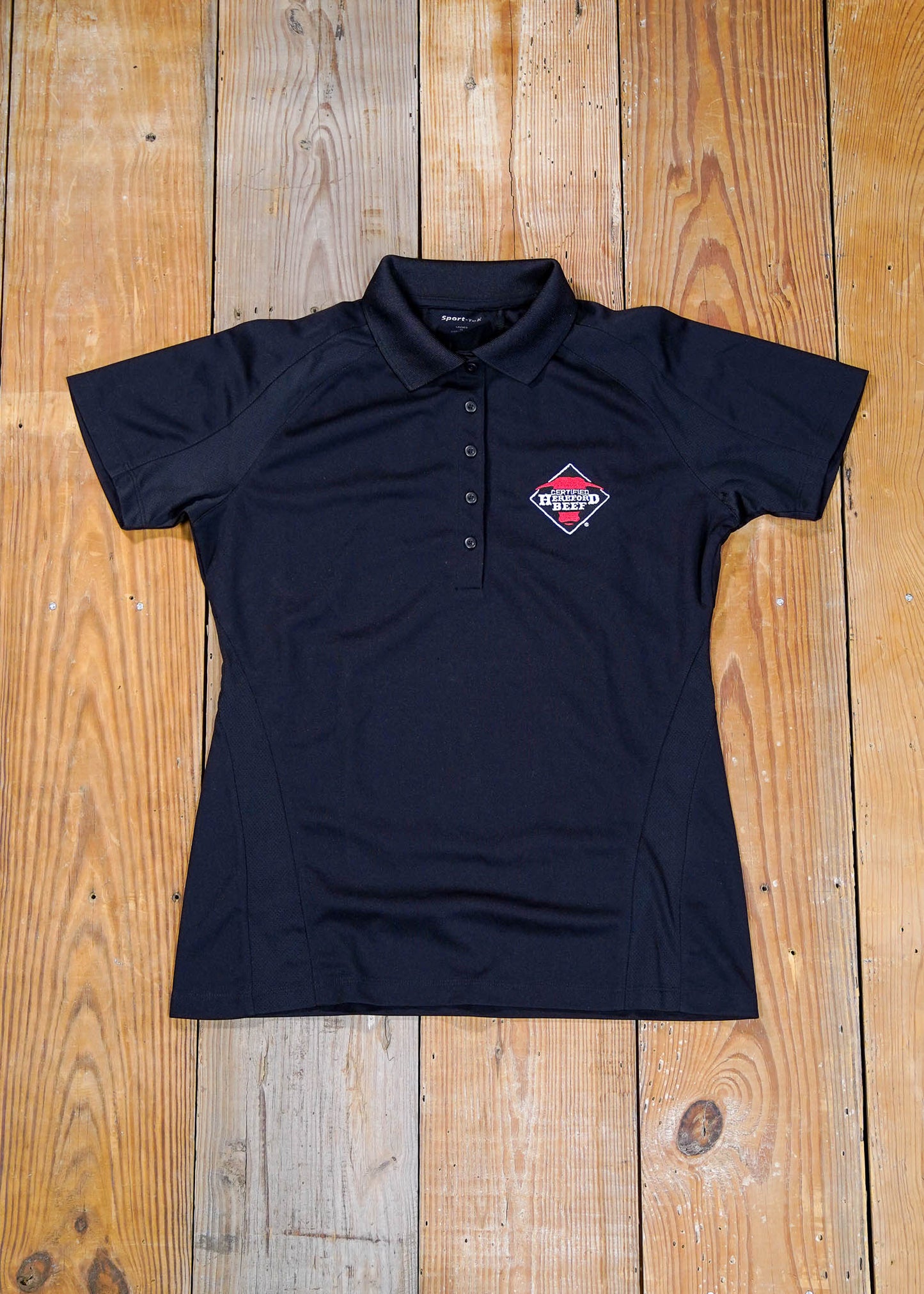 Certified Hereford Beef Women's Polo Shirt - Black