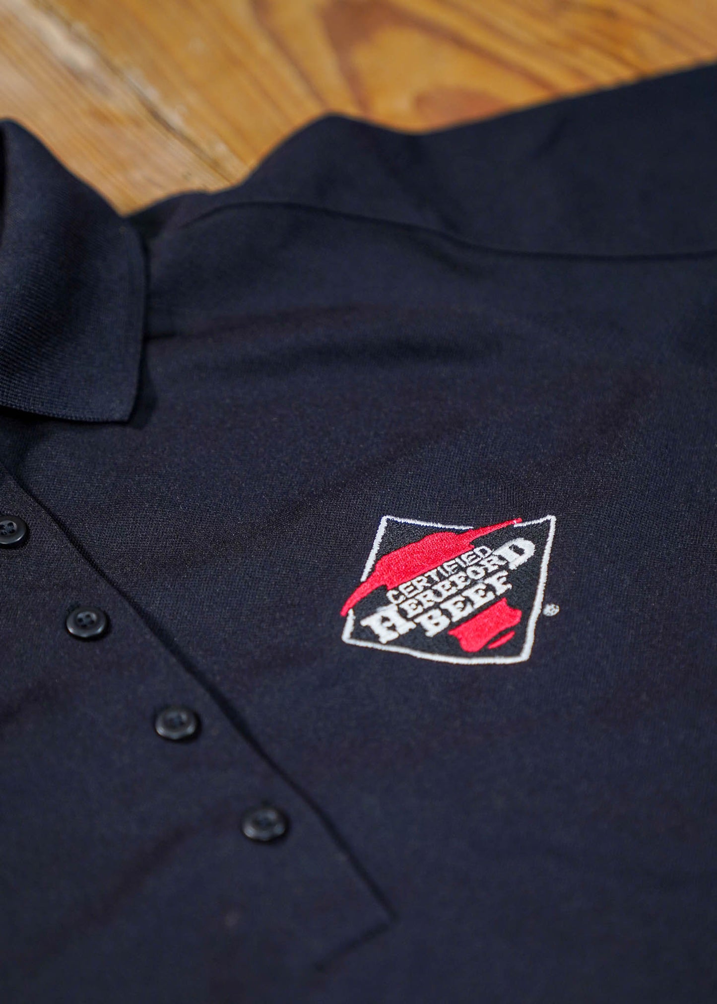 Certified Hereford Beef Women's Polo Shirt - Black