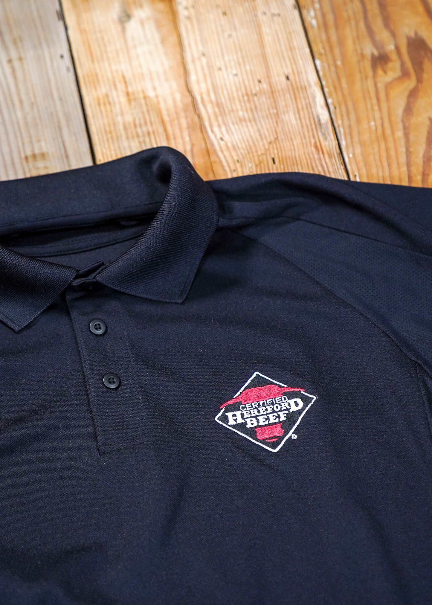 Certified Hereford Beef Men's Polo Shirt - Black