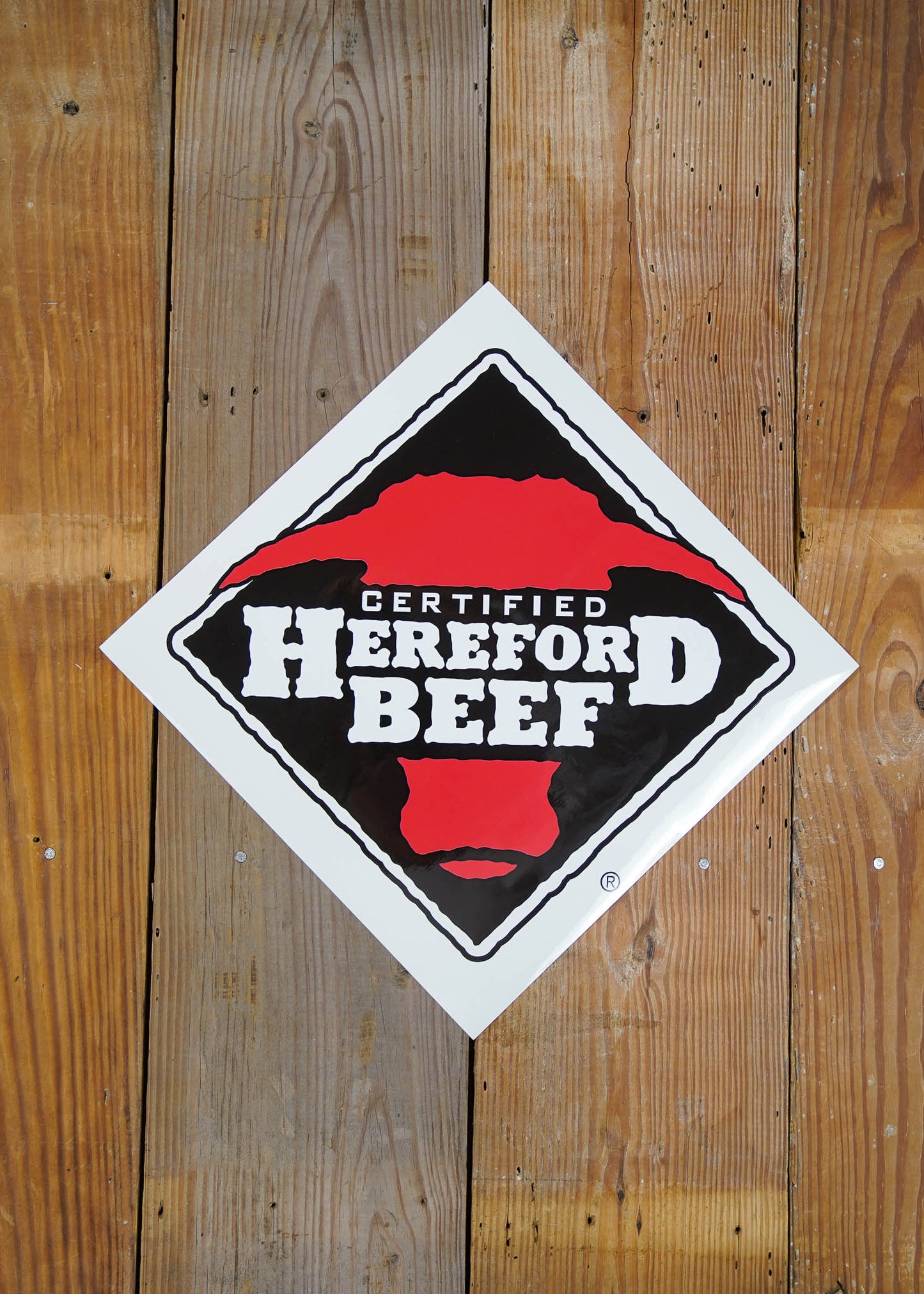 Certified Hereford Beef  12" x 12" Decal