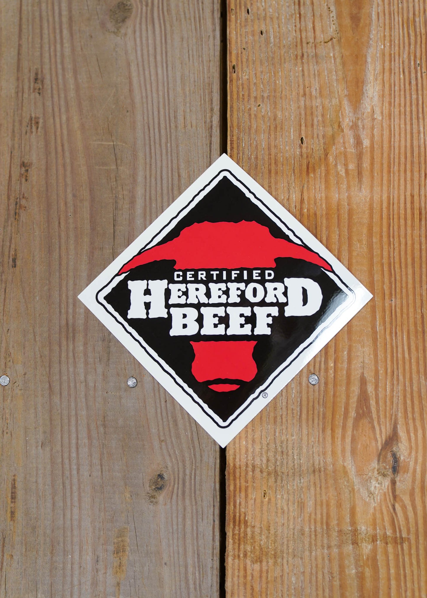 Certified Hereford Beef  12" x 12" Decal