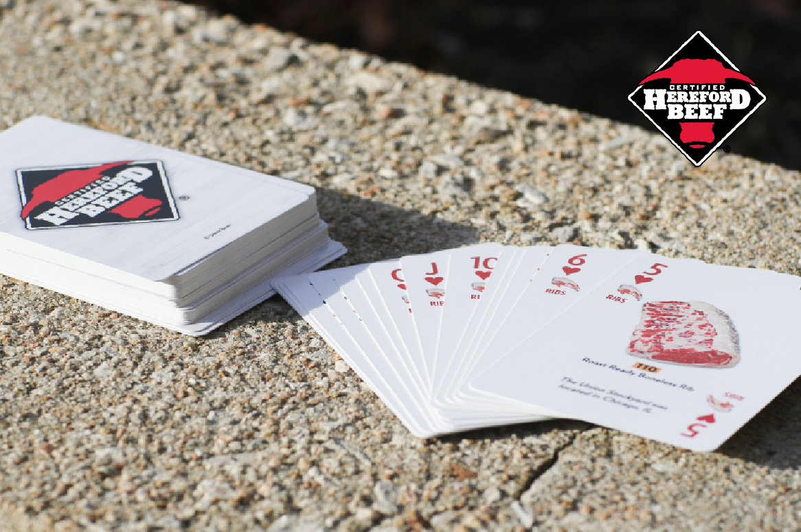 Certified Hereford Beef Playing Cards