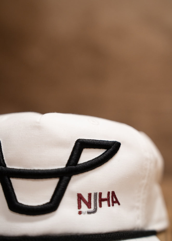 NJHA Steer Logo White Hat