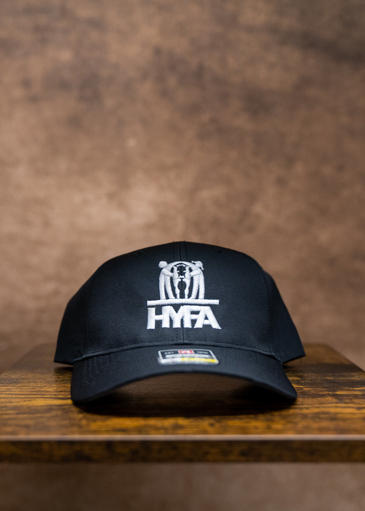 HYFA Logo Black Structured Richardson Hat