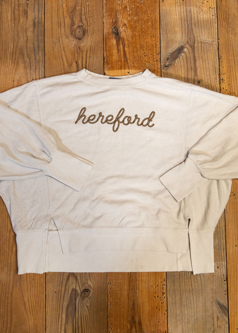 Hereford Rope Lettering Sweatshirt