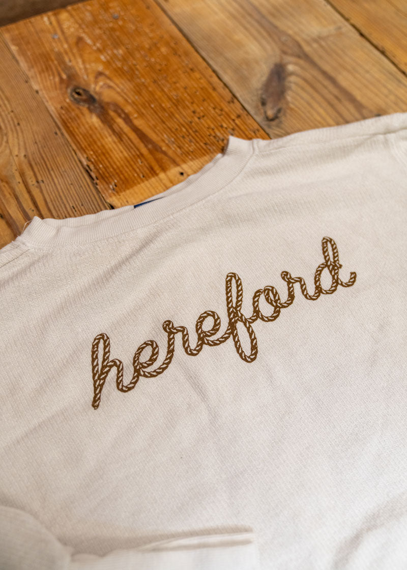 Hereford Rope Lettering Sweatshirt