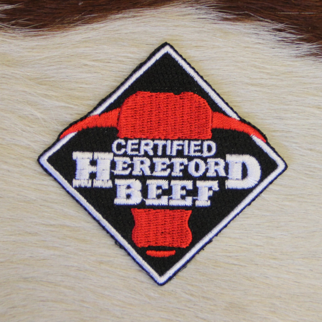 Certified Hereford Beef Iron-on Logo Patch